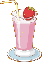 licuado de fresa (strawberry)